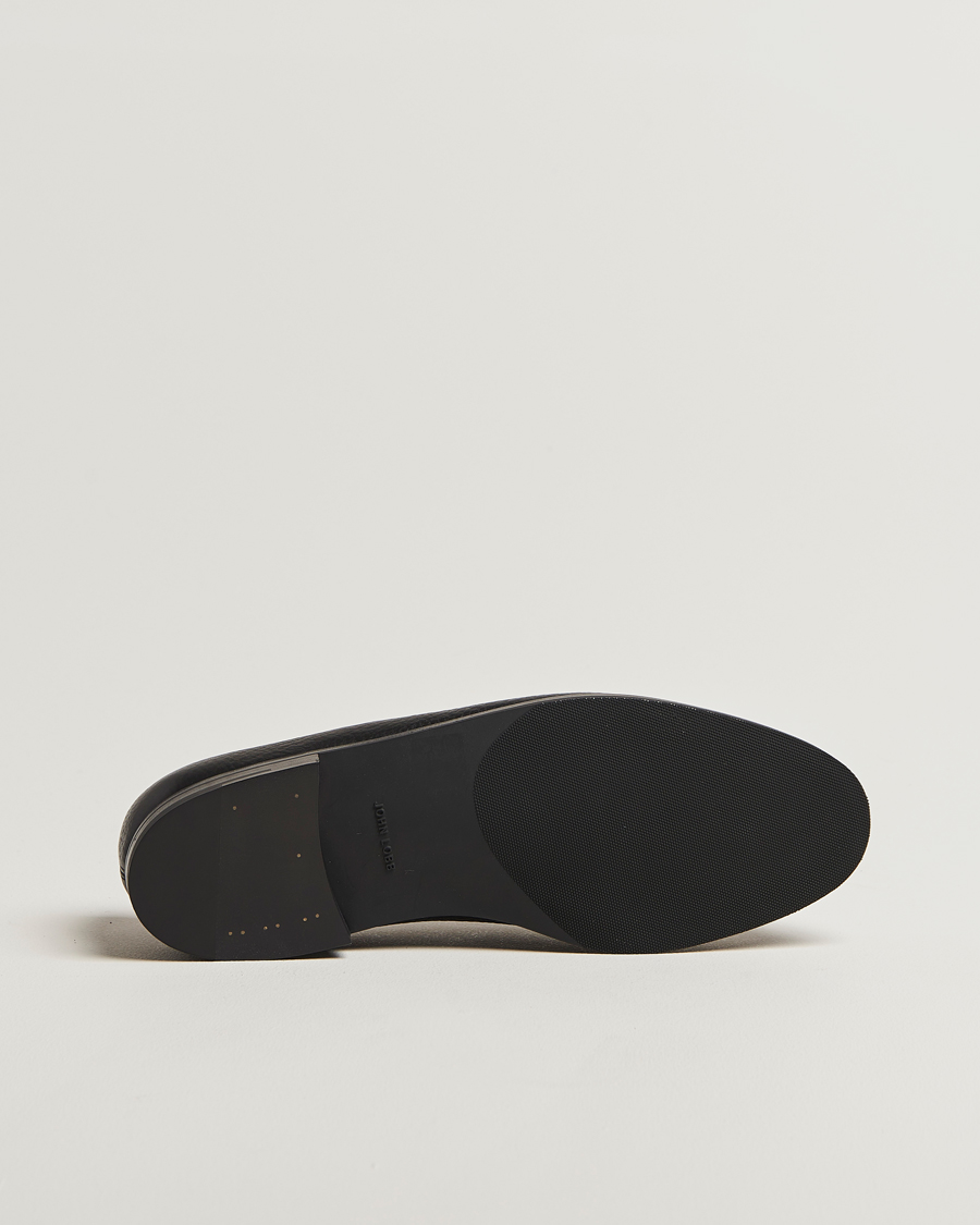 Herr | Loafers | John Lobb | Lopez Penny Loafer Black Grain