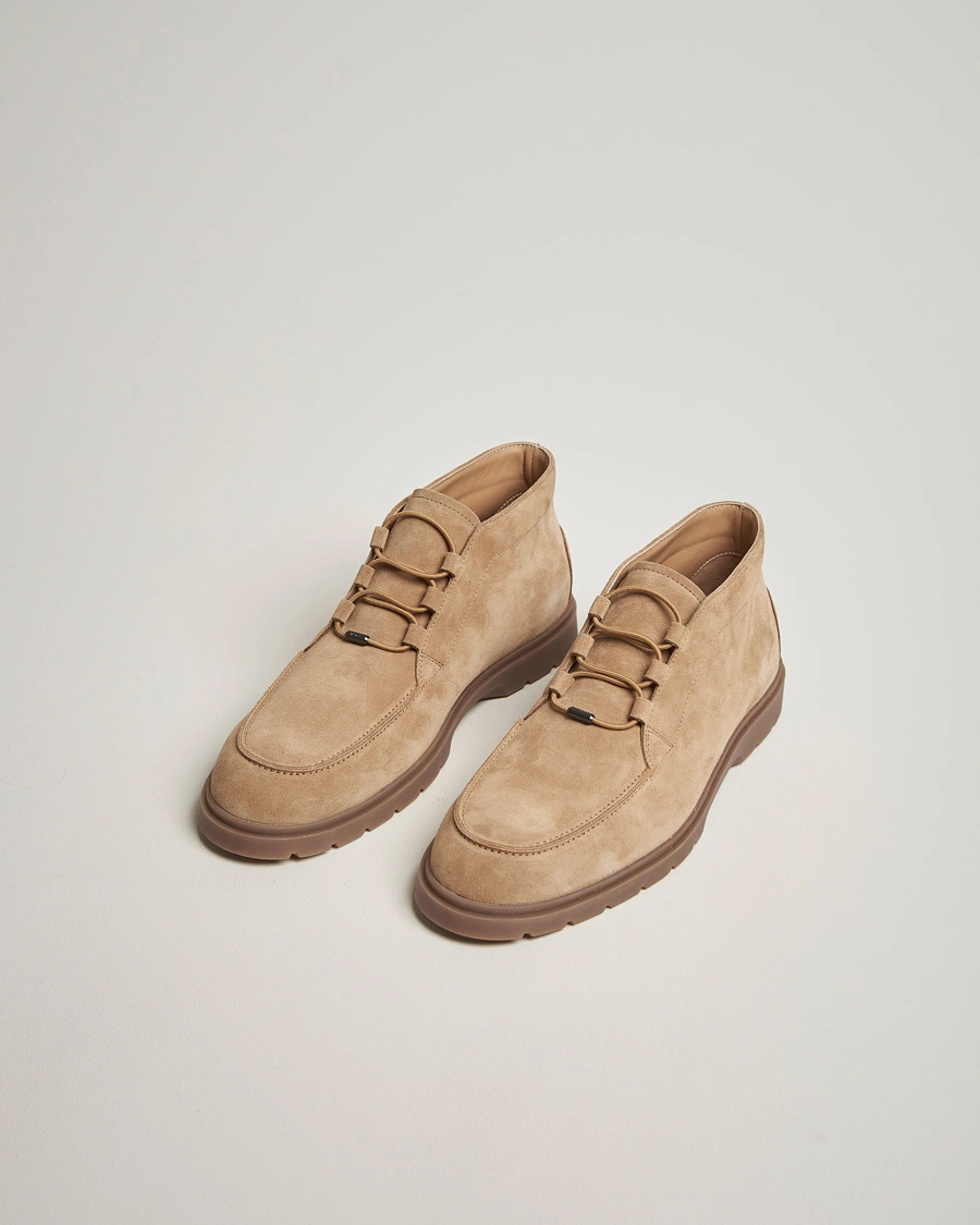 Herr | Kängor | Tod's | Polacco Moc Desert Boots Beige Suede