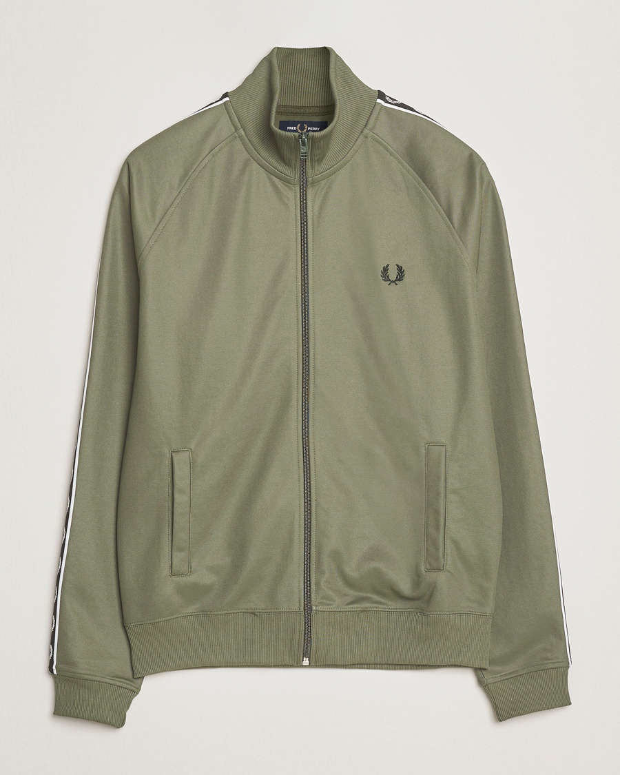 Herr | Tröjor | Fred Perry | Taped Track Jacket Laurel Green