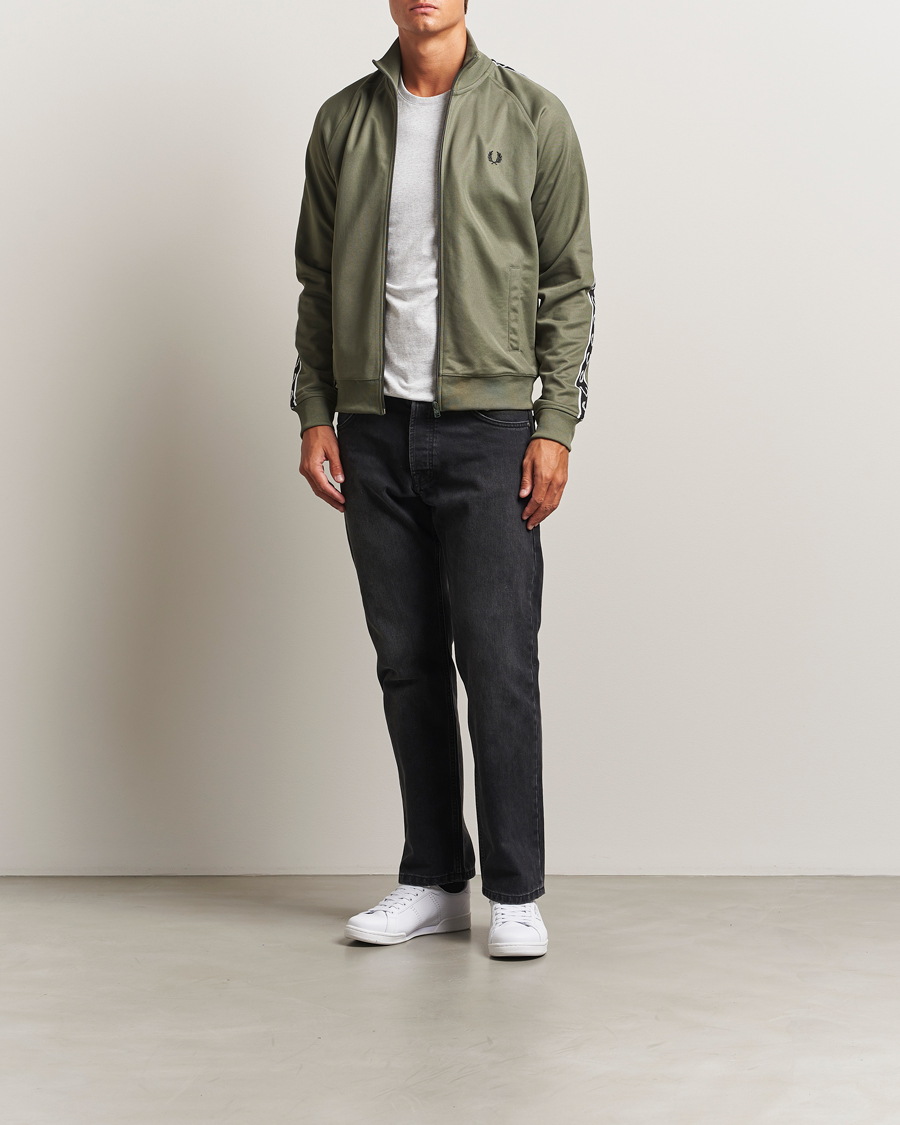 Herr | Tröjor | Fred Perry | Taped Track Jacket Laurel Green