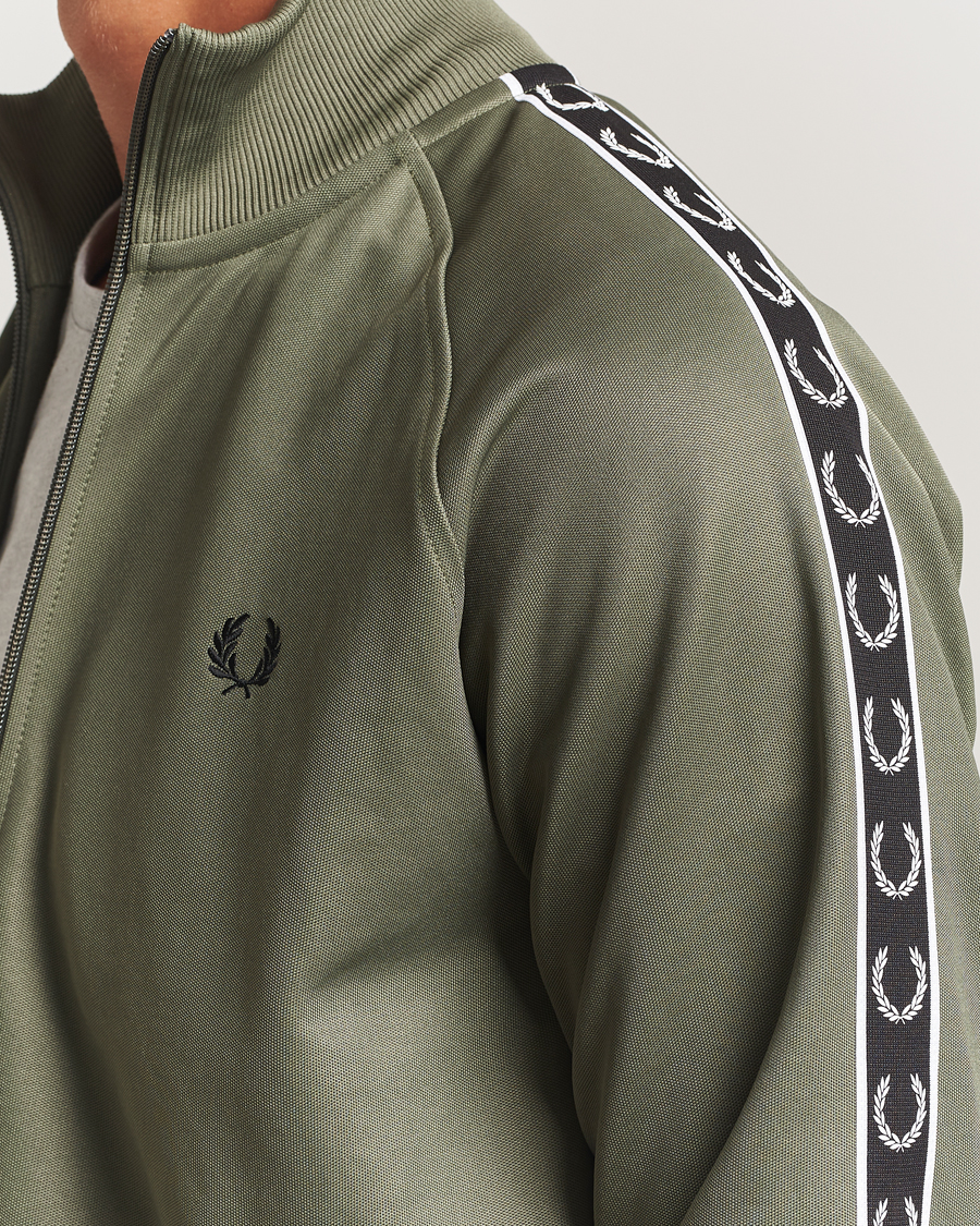 Herr | Tröjor | Fred Perry | Taped Track Jacket Laurel Green
