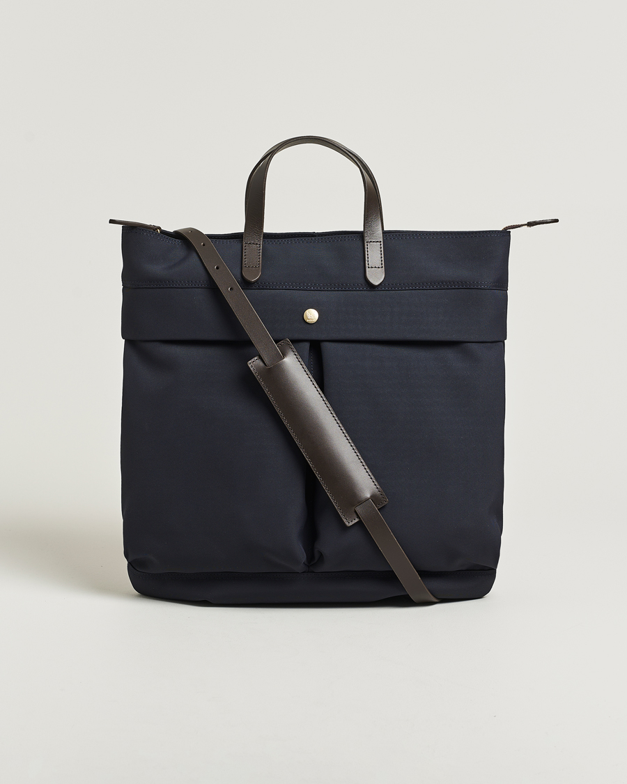 Herr | Väskor | Mismo | M/S Helmet Tote Bag Navy/Dark Brown