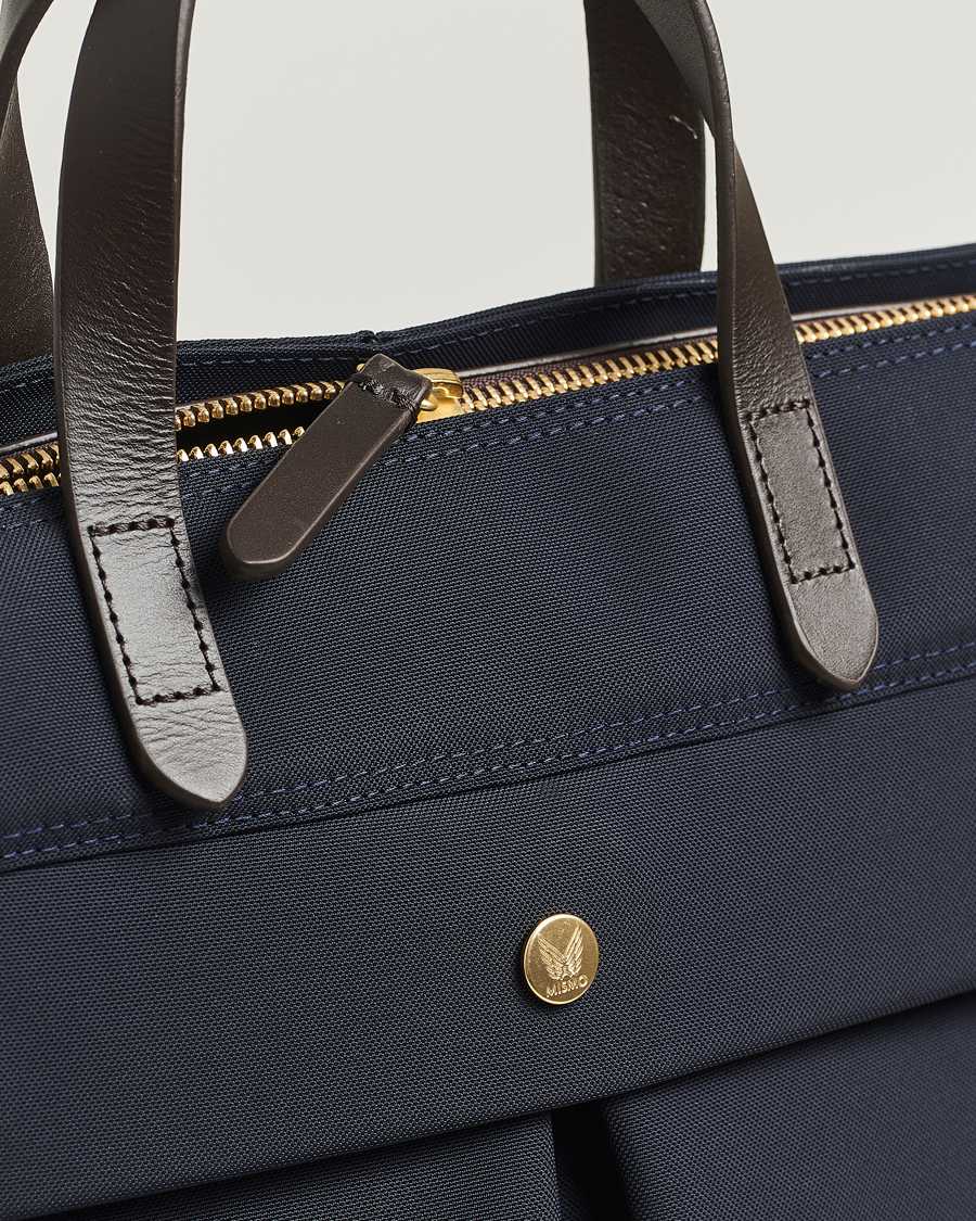 Herr | Väskor | Mismo | M/S Helmet Tote Bag Navy/Dark Brown
