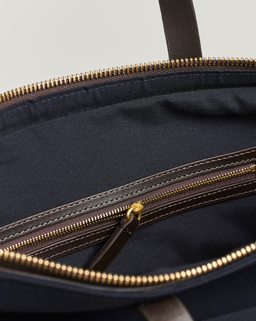 Herr | Väskor | Mismo | M/S Helmet Tote Bag Navy/Dark Brown