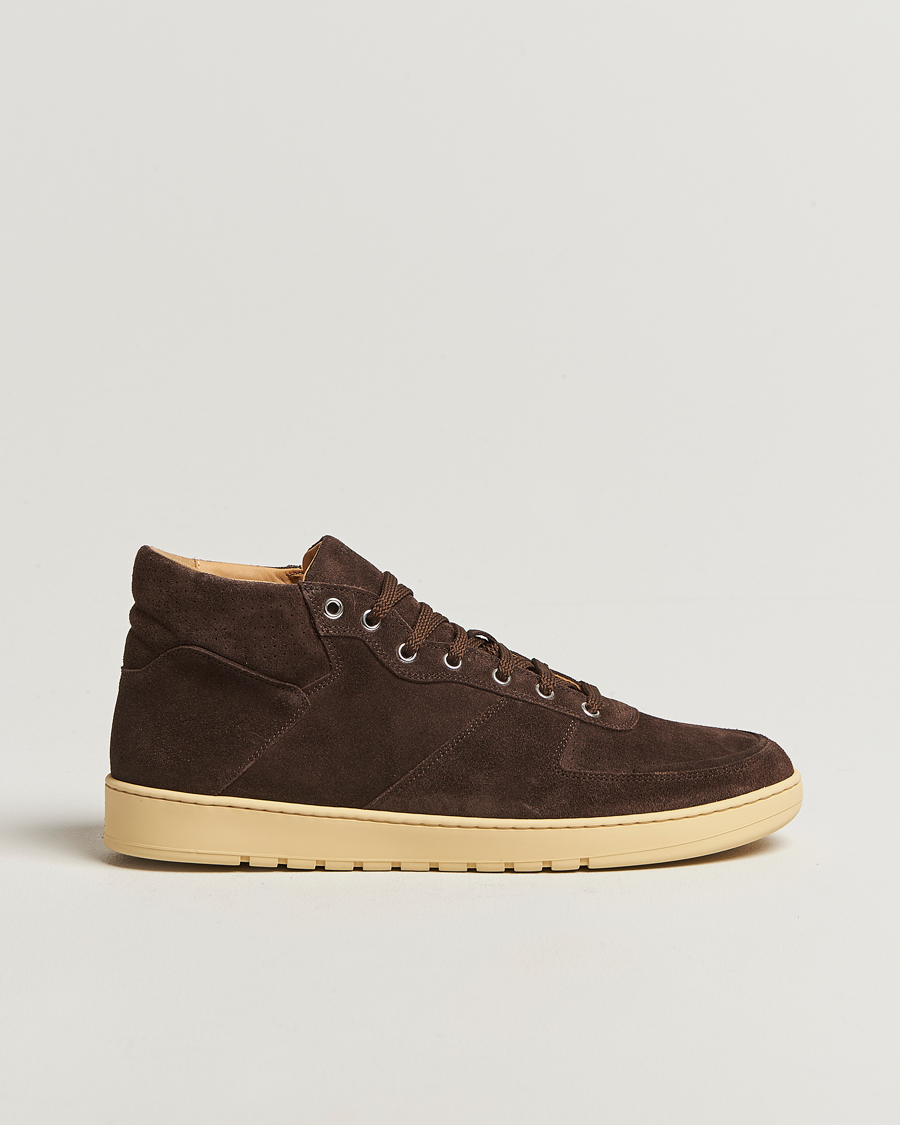 Herr | Sneakers | CQP | Center Mid Suede Sneaker Dark Brown