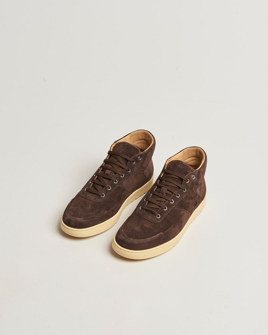 Herr | Sneakers | CQP | Center Mid Suede Sneaker Dark Brown