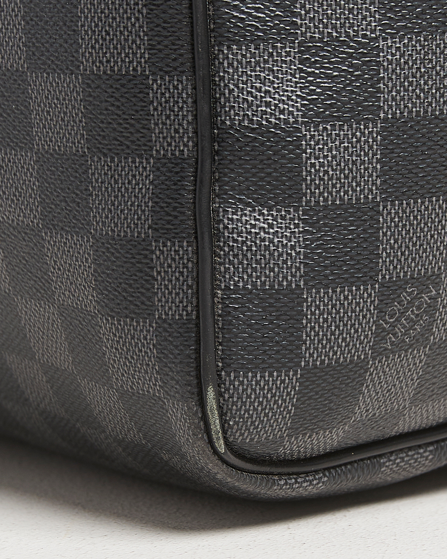 Herr | Louis Vuitton Pre-Owned Keepall Bandoulière 55 Damier Graphite | Louis Vuitton Pre-Owned | Keepall Bandoulière 55 Damier Graphite