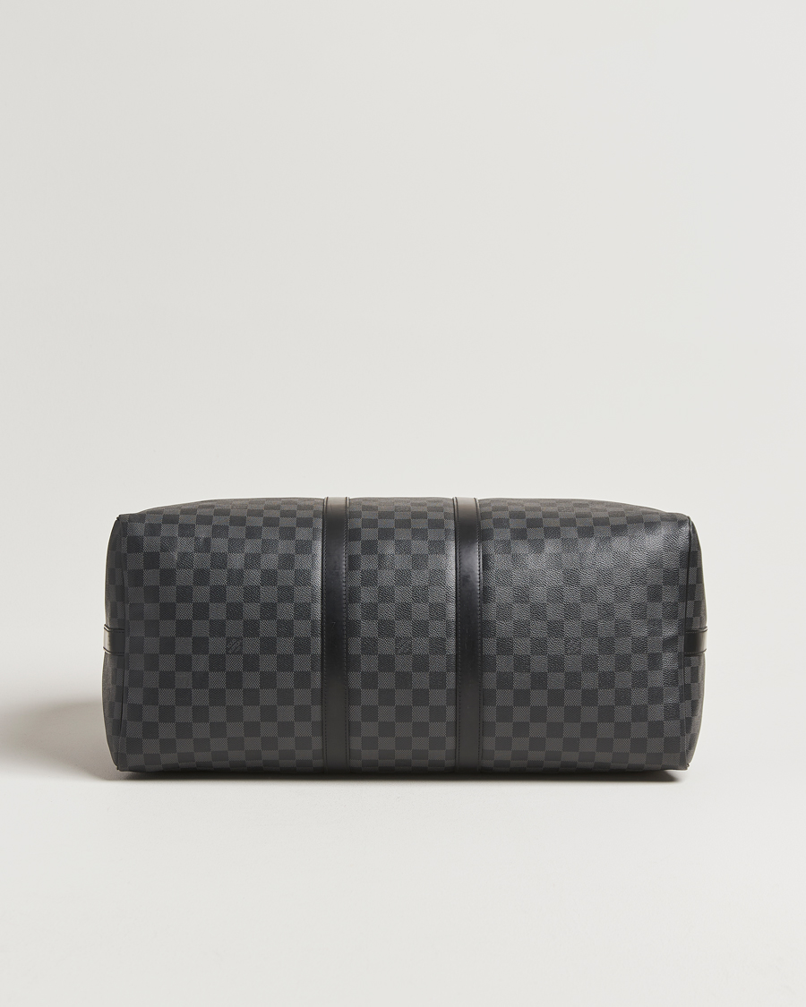 Herr | Louis Vuitton Pre-Owned Keepall Bandoulière 55 Damier Graphite | Louis Vuitton Pre-Owned | Keepall Bandoulière 55 Damier Graphite