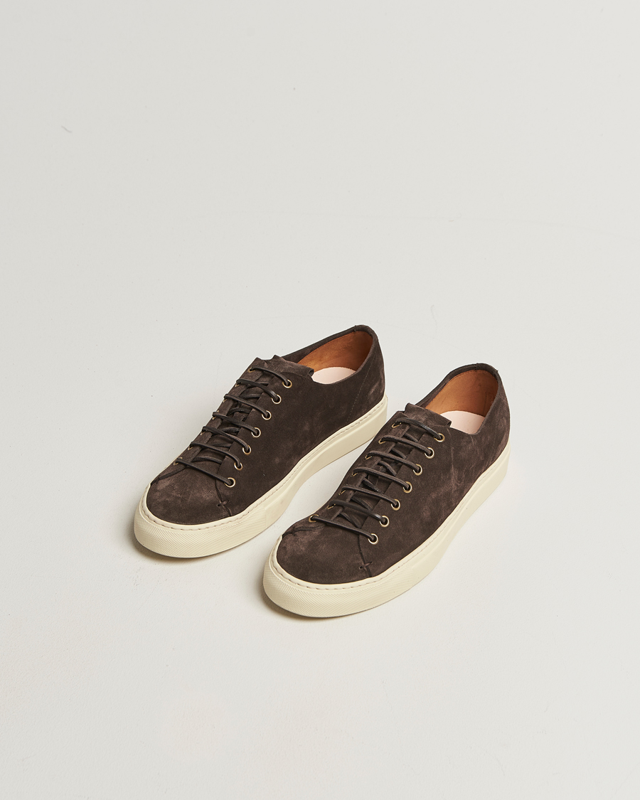 Herr | Sneakers | Buttero | Tanino Suede Sneaker Dark Brown