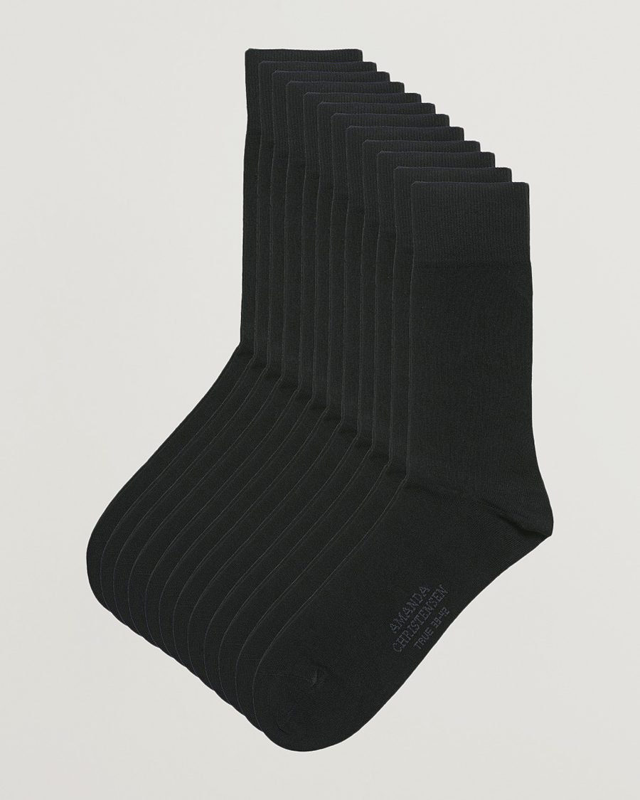 Black cotton store socks