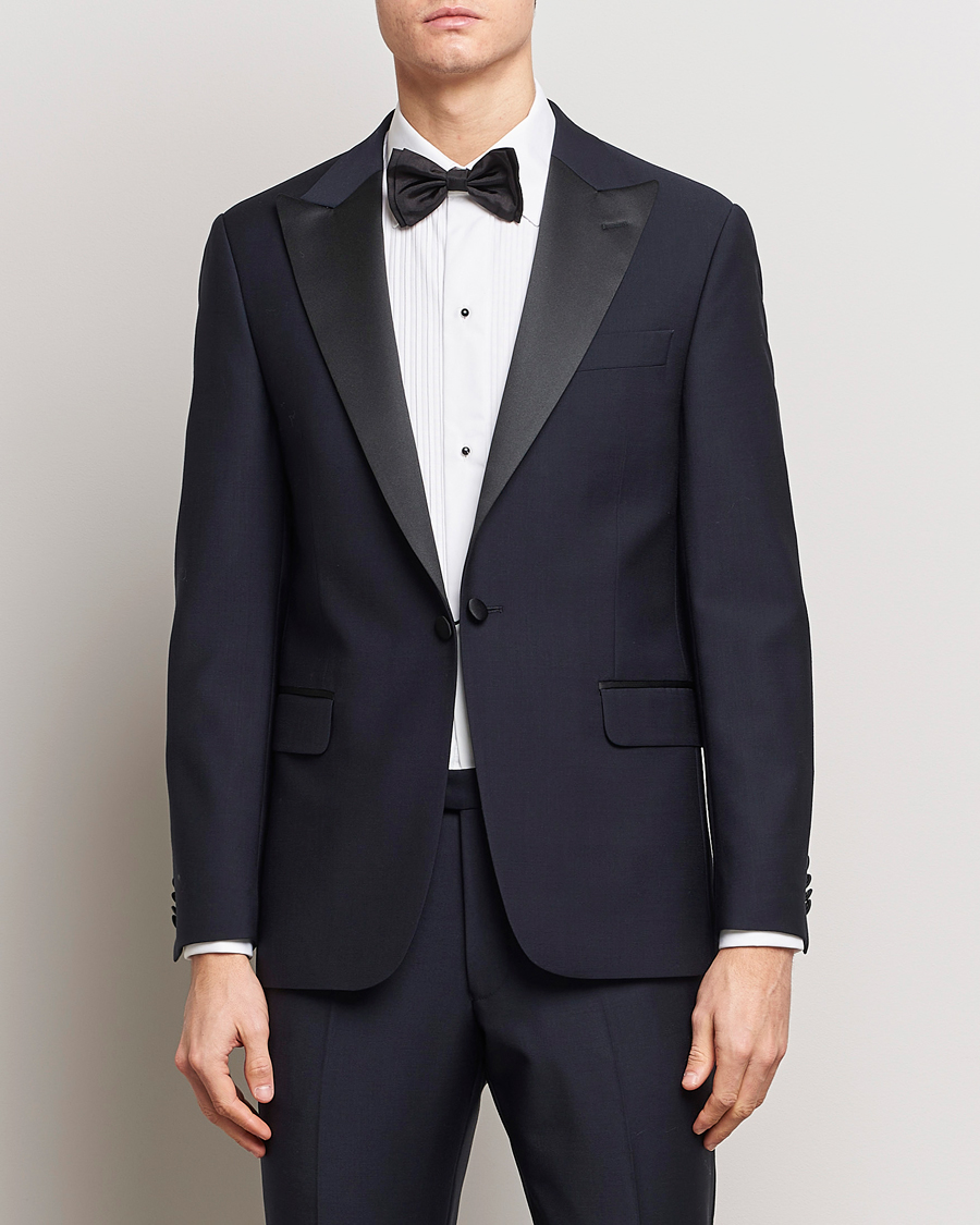 Herr |  | Oscar Jacobson | Frampton Wool Tuxedo Suit Navy