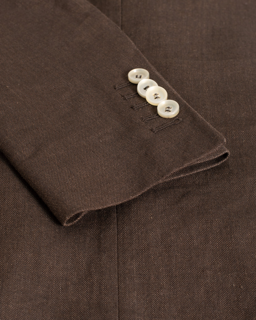 Herr | Pre-owned Kavajer | Pre-owned | Morris Heritage Frank Oxford Linen/Cotton Blazer Brown
