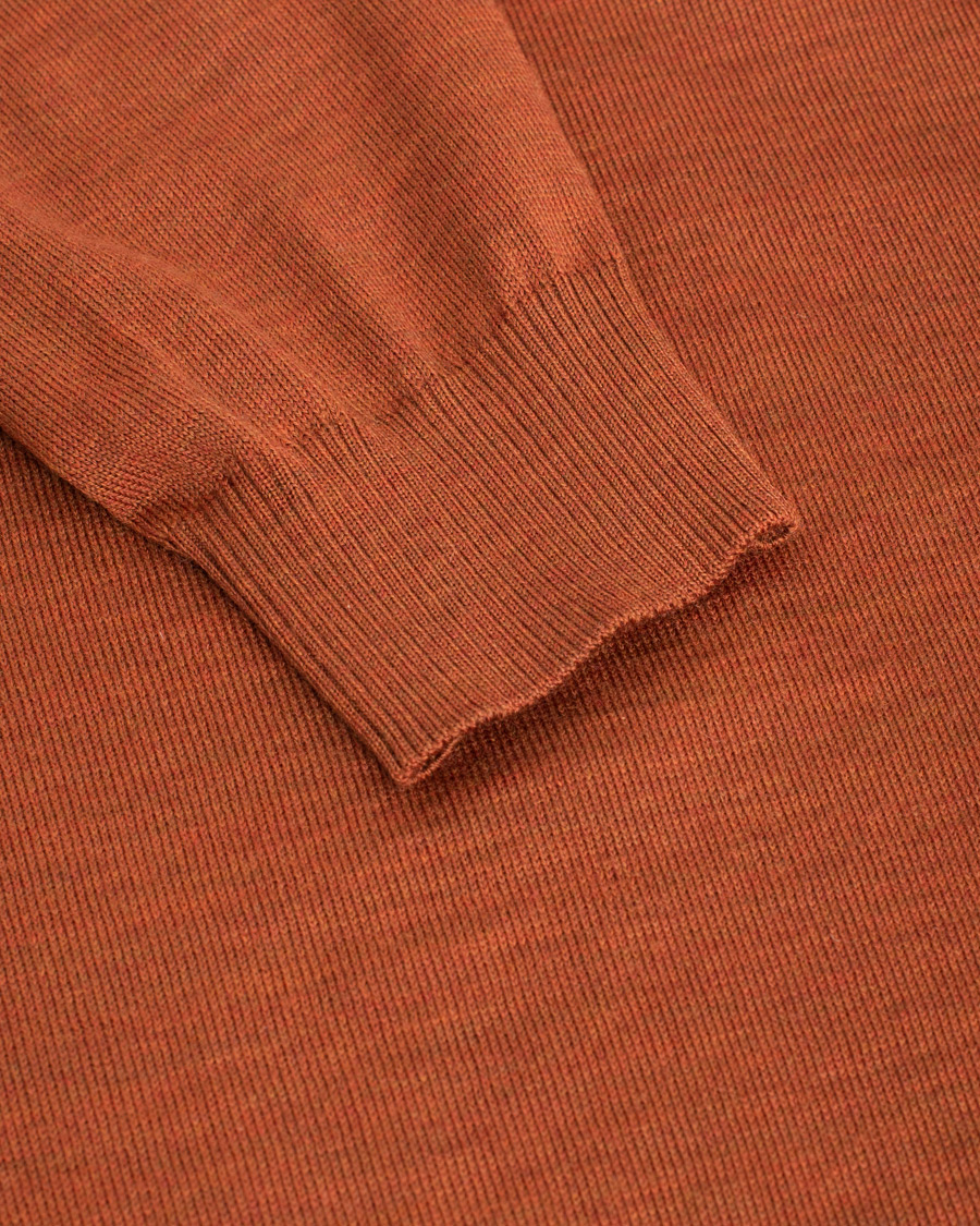 Herr |  | Pre-owned | Stenströms Merino Half Zip Rost Orange