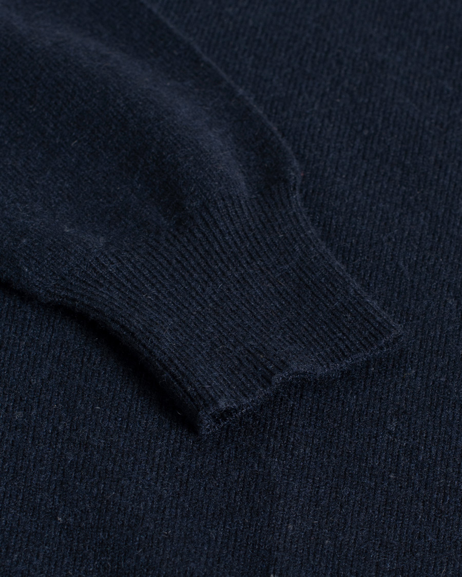 Herr | Pre-owned Tröjor | Pre-owned | Piacenza Cashmere Cashmere Crew Neck Sweater Navy