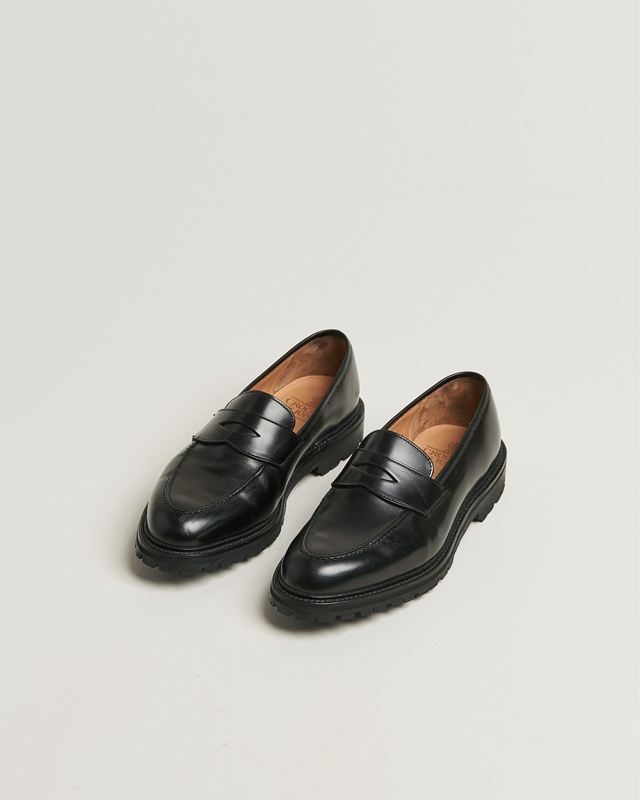 Herr | Crockett & Jones Henley 3 Loafers Black Cavalry Calf UK8 - EU42 | Pre-owned | Crockett & Jones Henley 3 Loafers Black Cavalry Calf UK8 - EU42