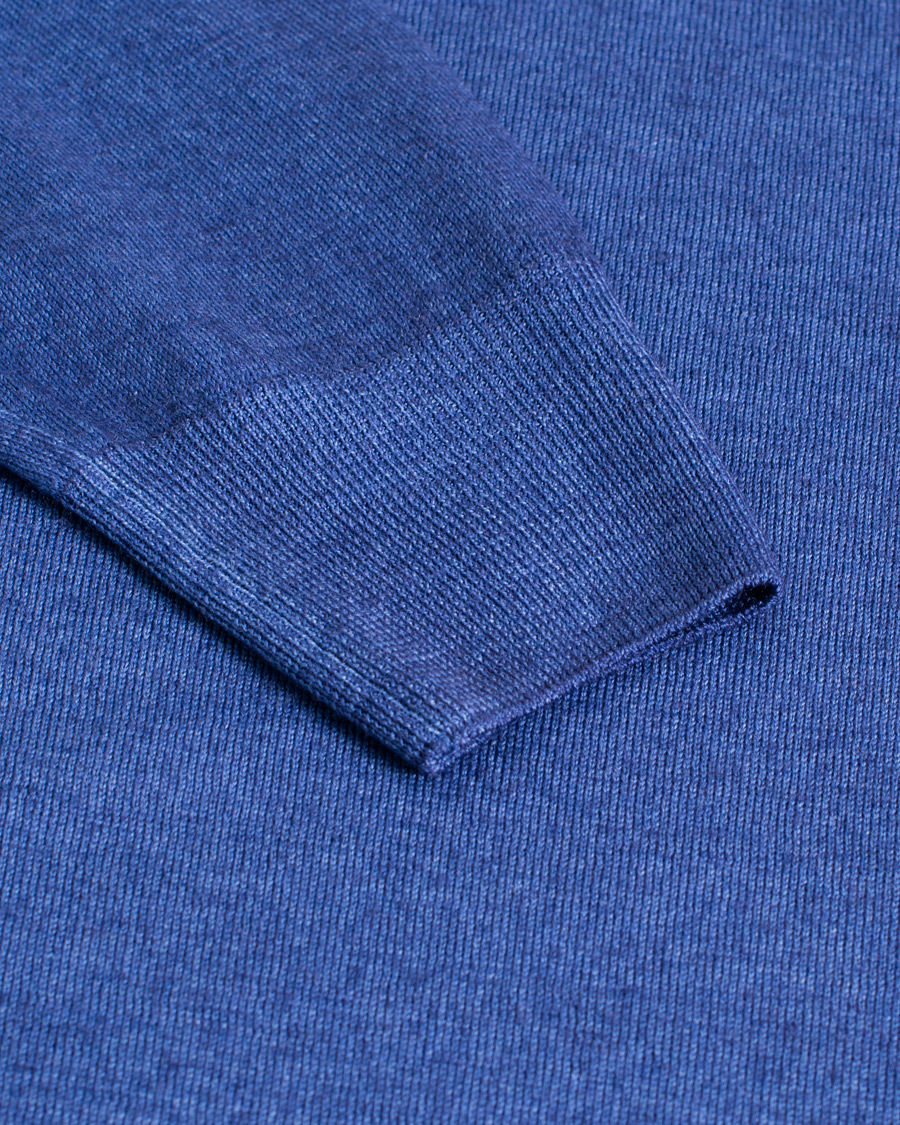 Herr |  | Pre-owned | Boglioli Garment Dyed Crew Neck Sweater Blue S