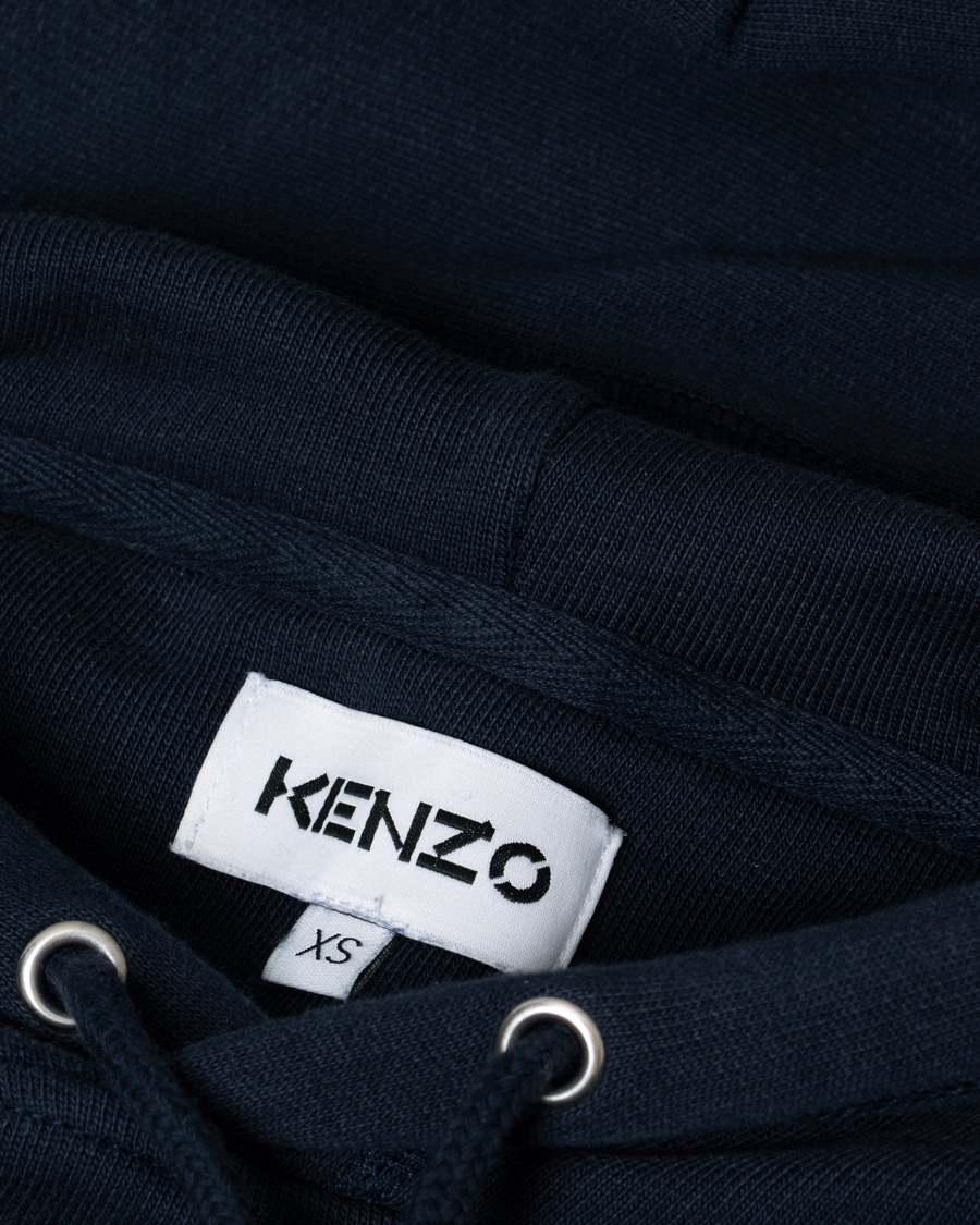 KENZO Multi Logo Hoodie Navy XS Herr Care of Carl