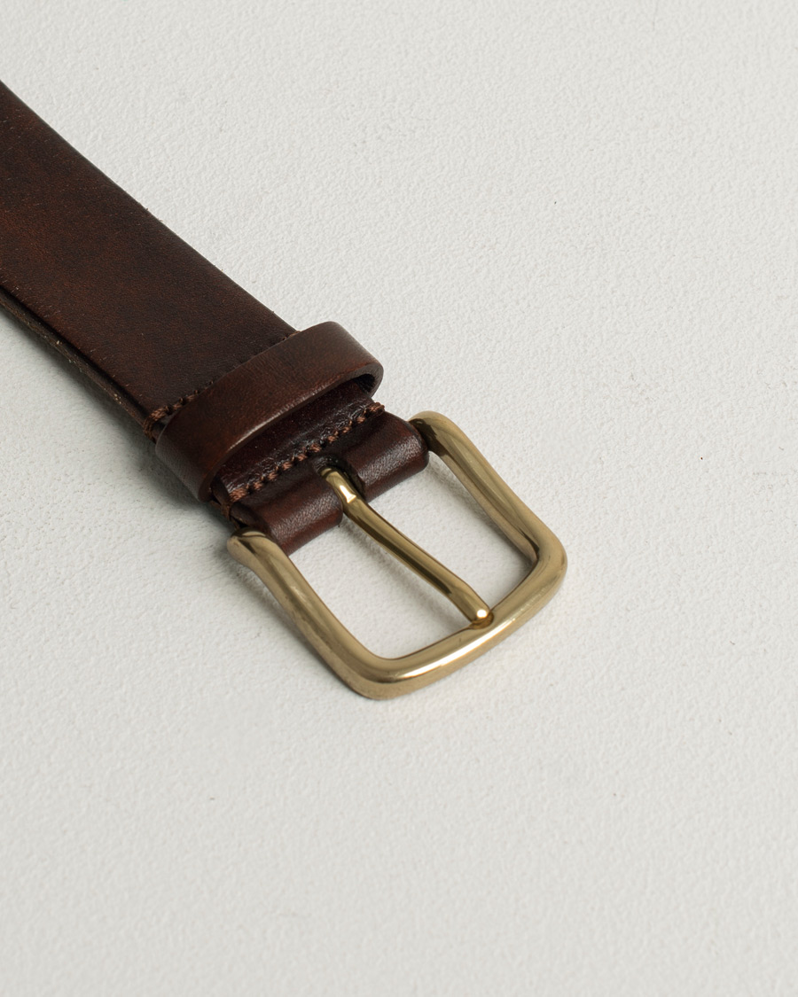 Herr |  | Pre-owned | Anderson's Leather Belt 3 cm Cognac