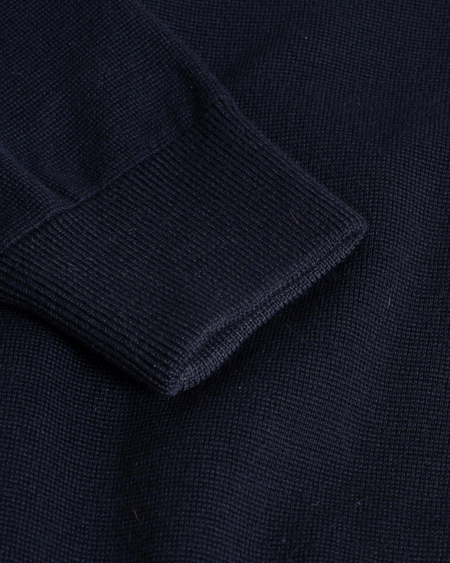 Herr |  | Pre-owned | Moncler Hybrid Zip Sweater Navy