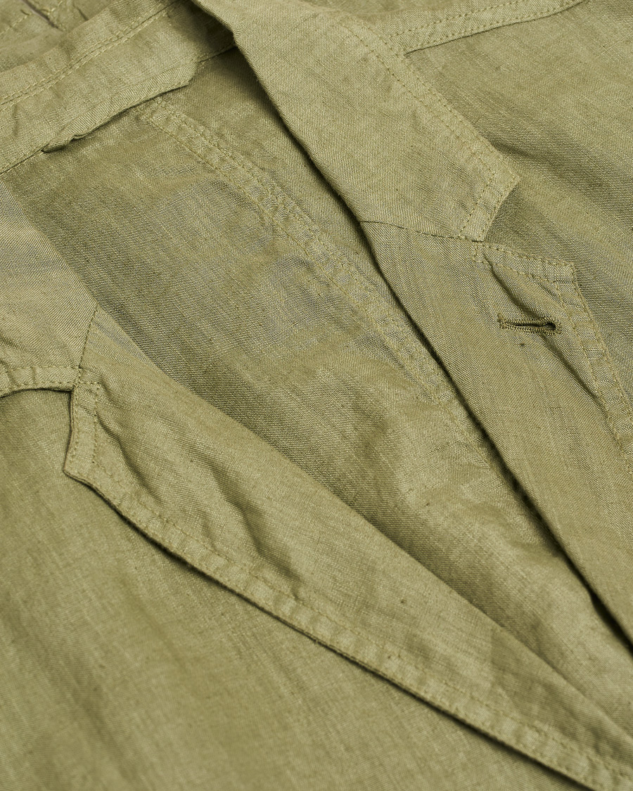 Herr | Aspesi Samuraki Linen Blazer Military | Pre-owned | Aspesi Samuraki Linen Blazer Military