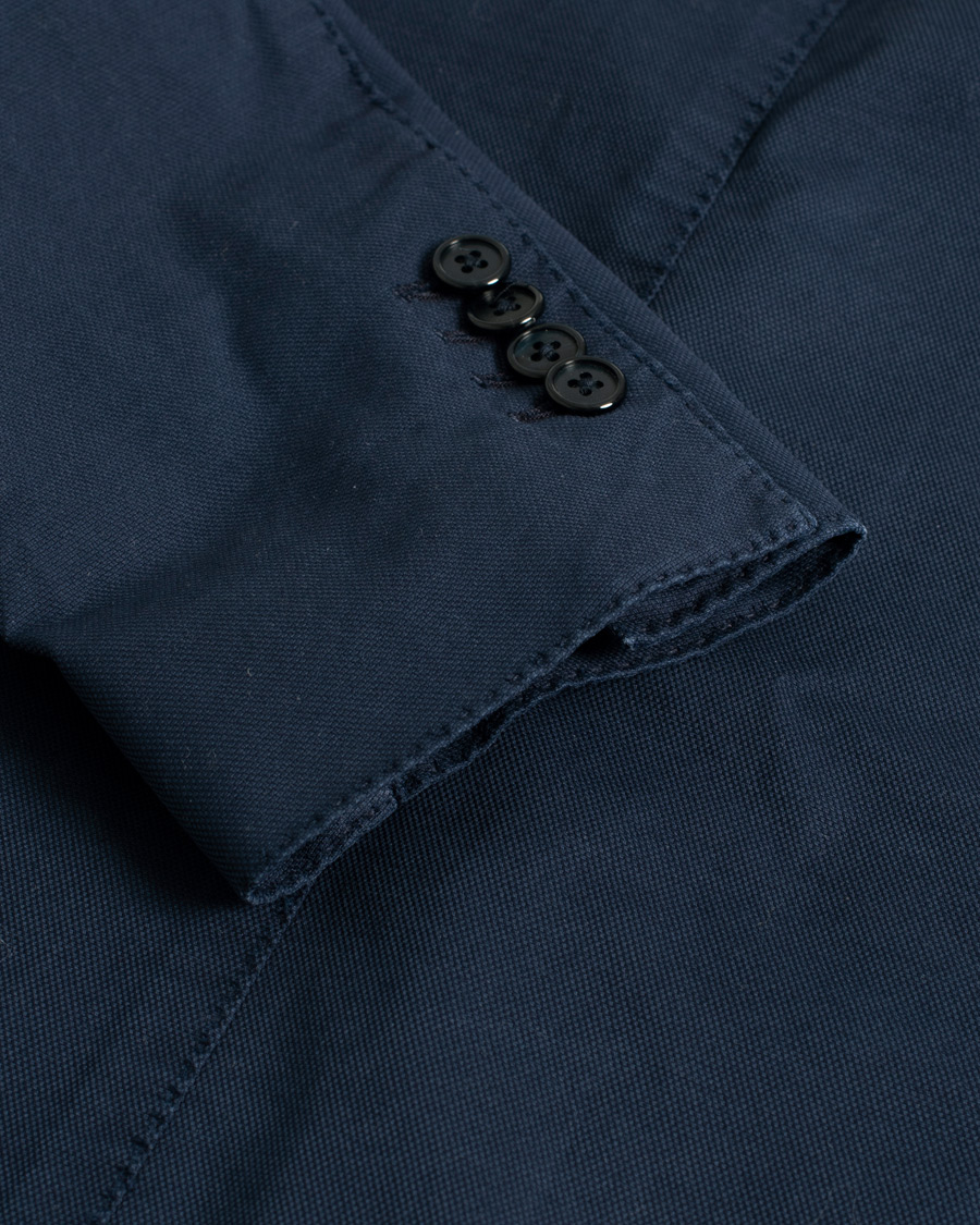 Herr |  | Pre-owned | Lardini Patch Pocket Cotton Blazer Navy 48