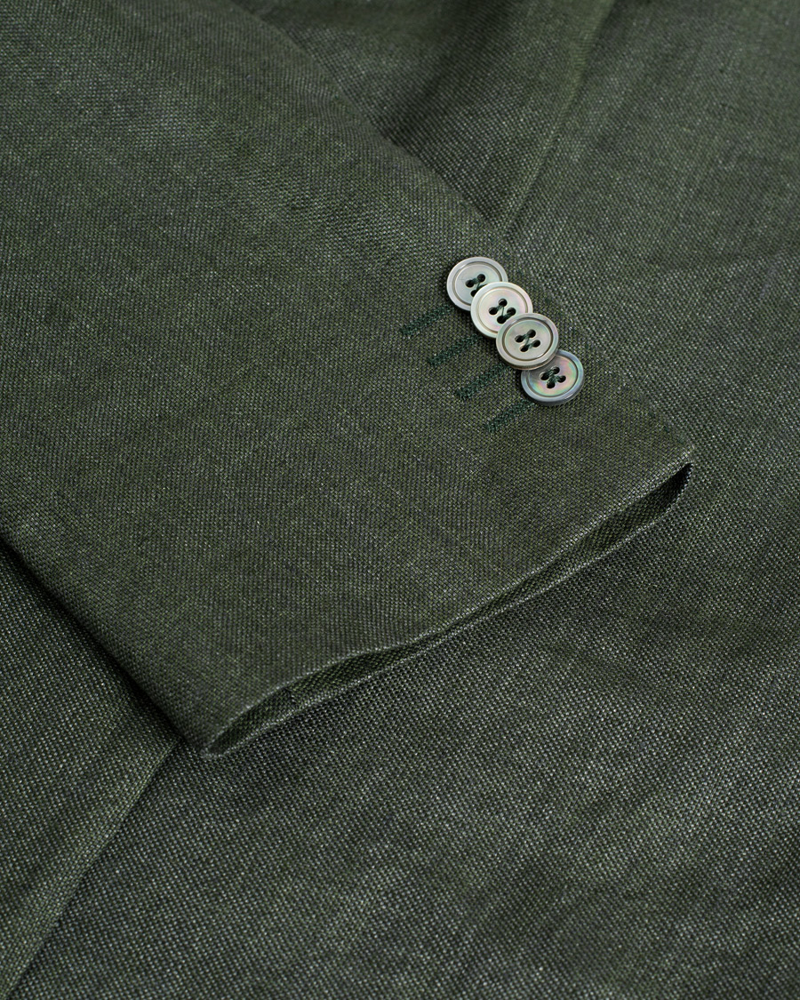 Herr |  | Pre-owned | Oscar Jacobson Ferry Linen Suit Green 50 