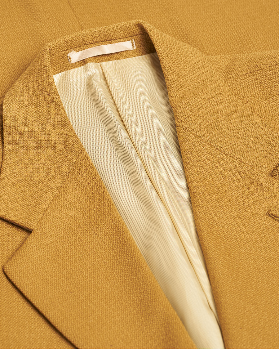 Herr | Oscar Jacobson Vintage Wool Blazer Mustard 50 | Pre-owned | Oscar Jacobson Vintage Wool Blazer Mustard 50