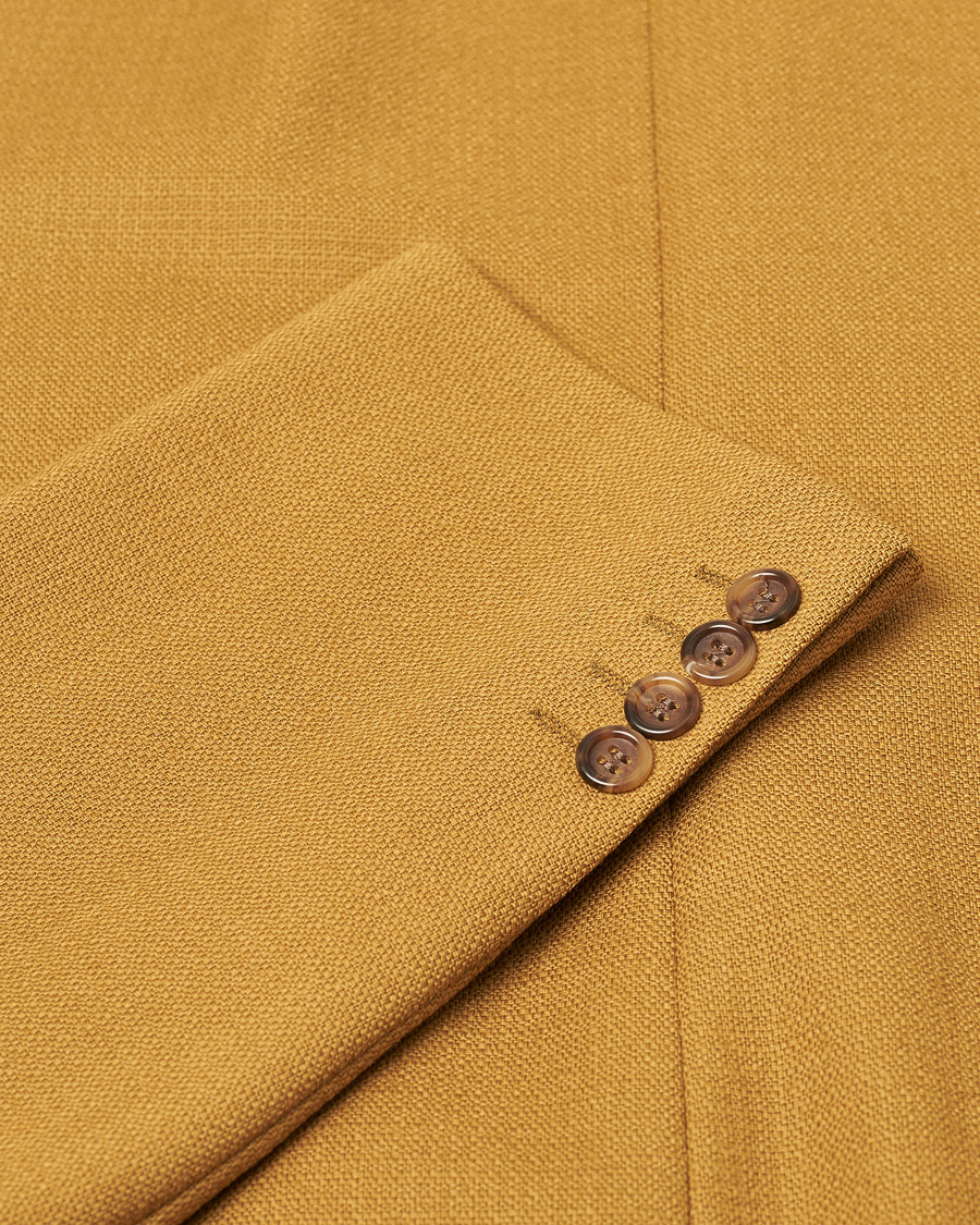 Herr | Oscar Jacobson Vintage Wool Blazer Mustard 50 | Pre-owned | Oscar Jacobson Vintage Wool Blazer Mustard 50