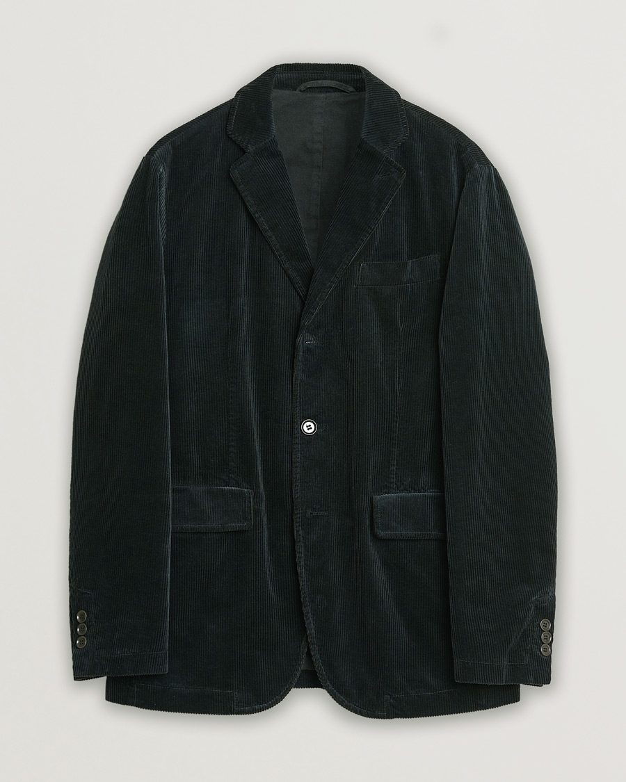 Herr | Pre-owned Kavajer | Pre-owned | Aspesi Corduroy Blazer Emerald S