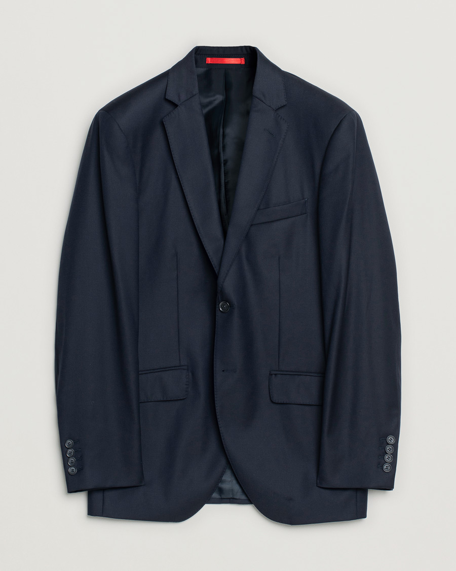 Herr | Hackett London Wool Blazer Navy 50 | Pre-owned | Hackett London Wool Blazer Navy 50