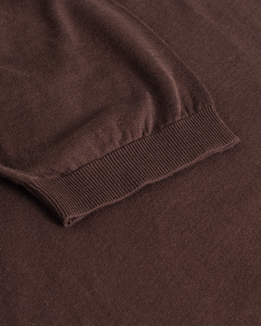 Herr |  | Pre-owned | John Smedley Adrian Slim Fit Sea Island Polo Chocolat