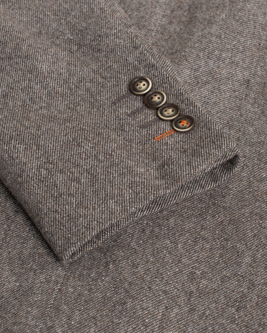 Herr |  | Pre-owned | Morris Flannel Wool Blazer Brown 52