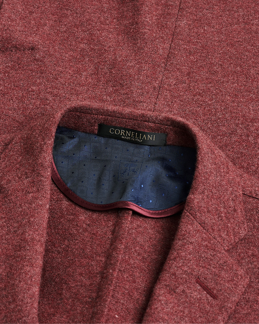 Herr | Pre-owned Kavajer | Pre-owned | Corneliani Unlined Knitted Cashmere Blazer Rust 48