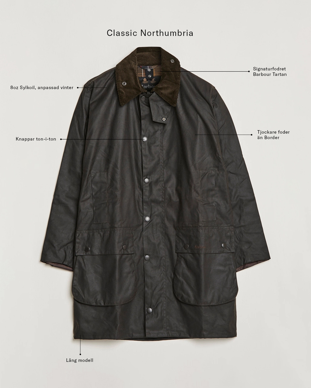 barbour classic northumbia jacka