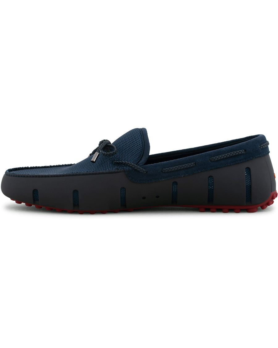 swims braided lace loafer navy