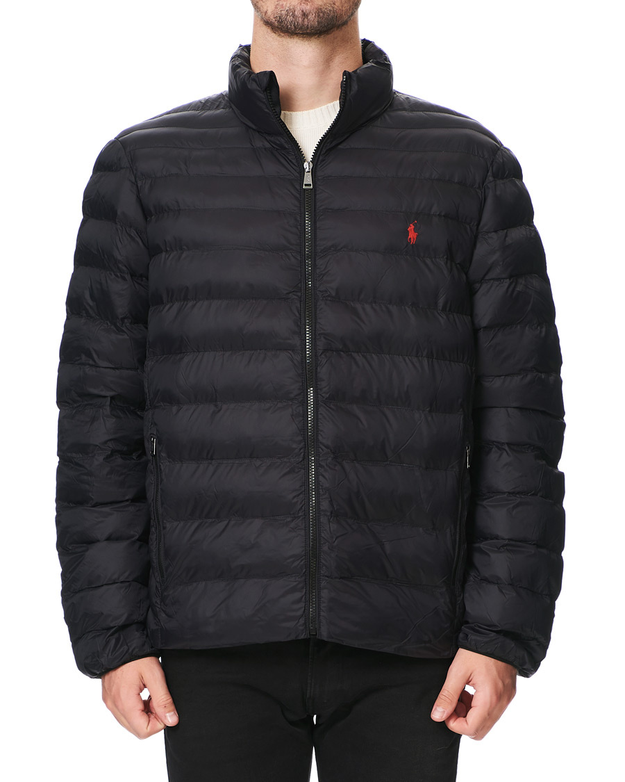 polo black down jacket