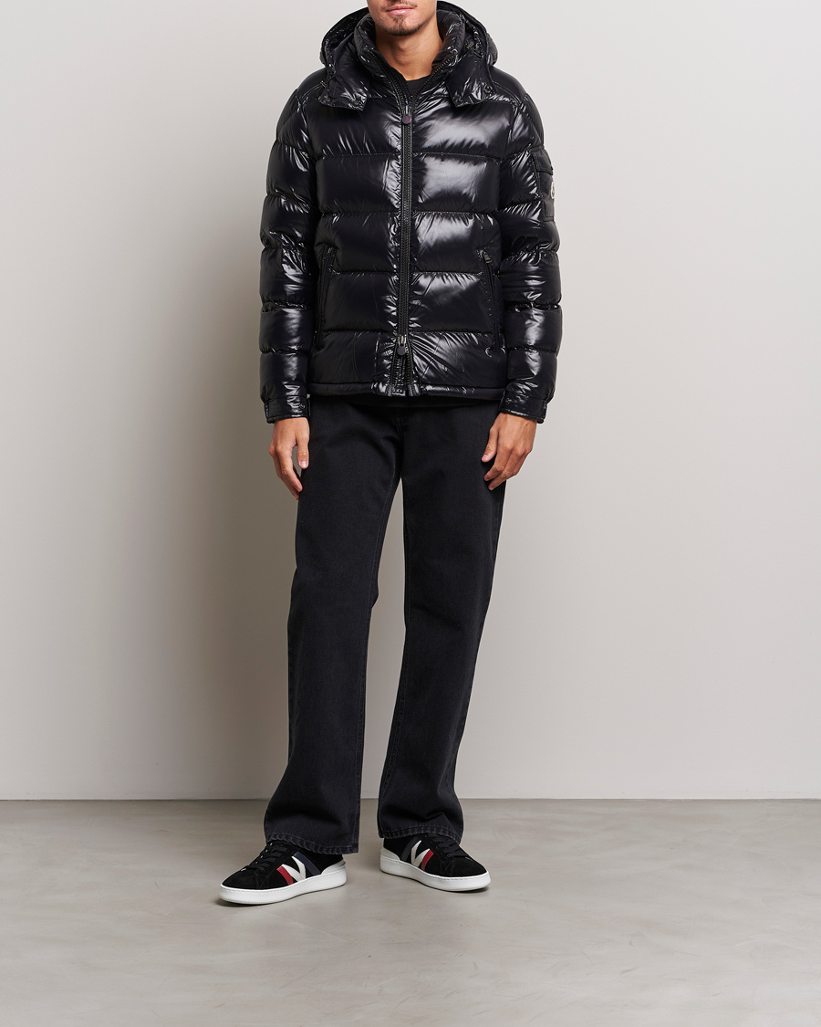 moncler maya jacket matte black