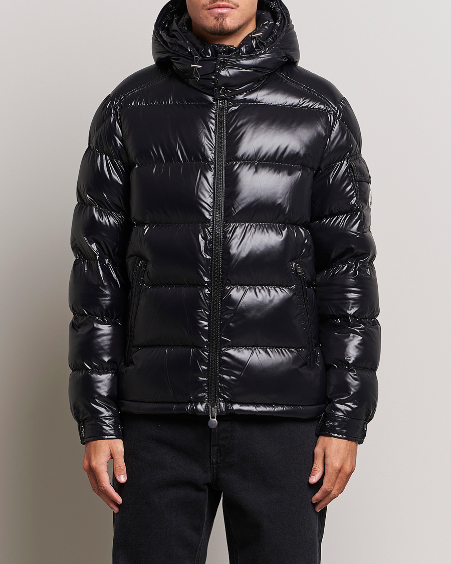 moncler maya jacket matte black