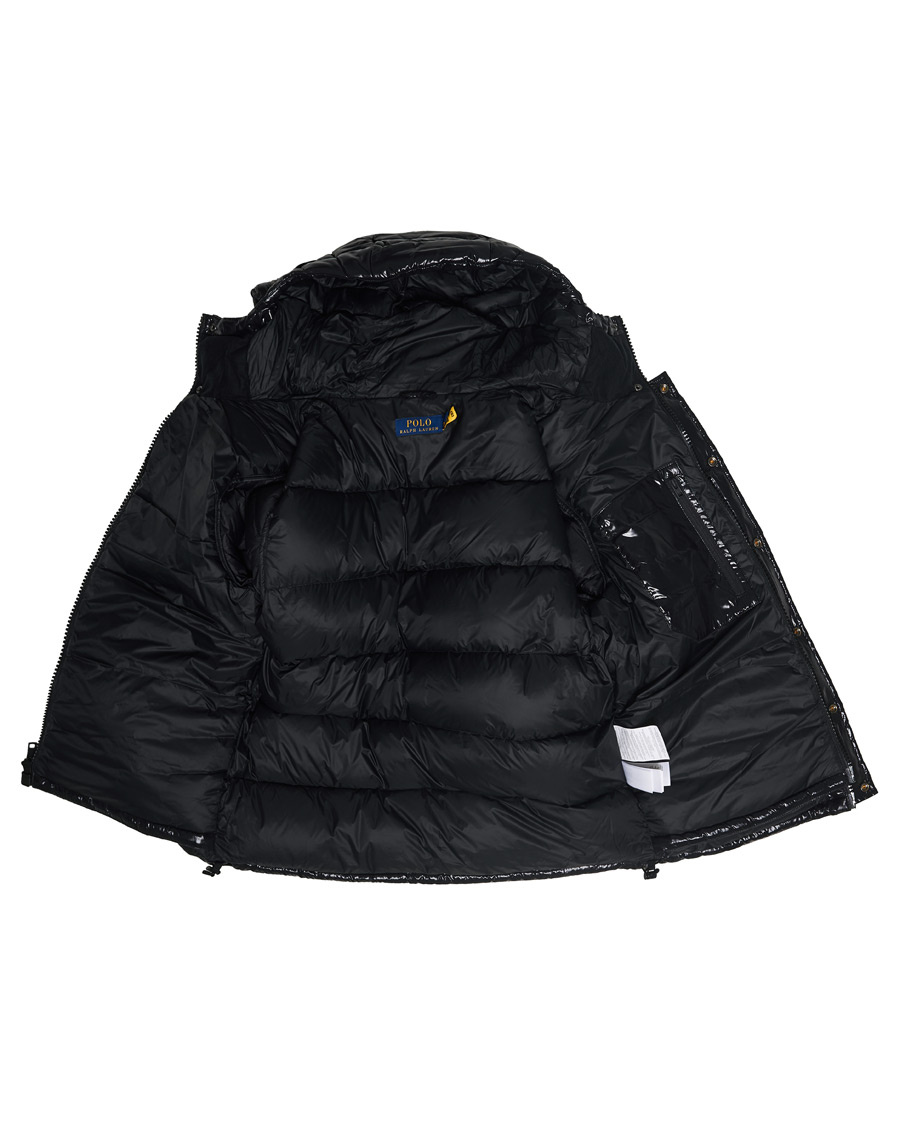 polo black down jacket