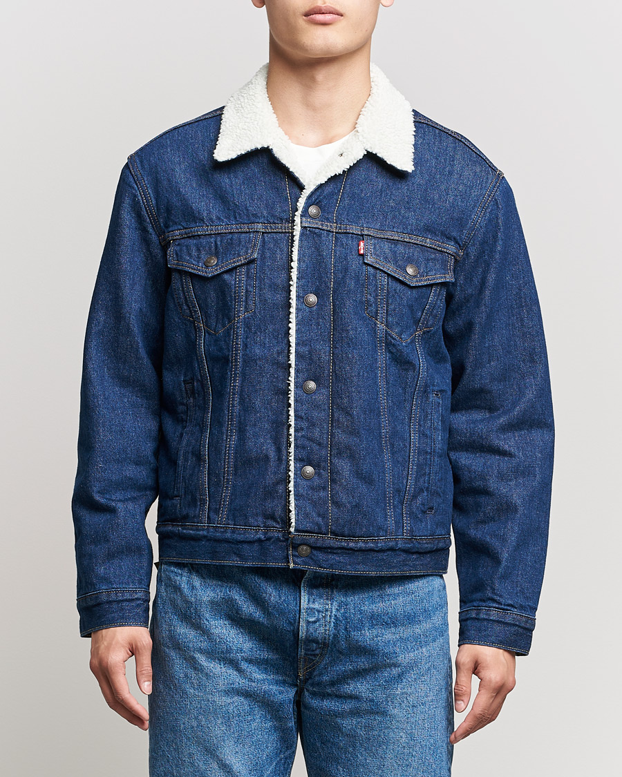 levis denim jacket with sherpa